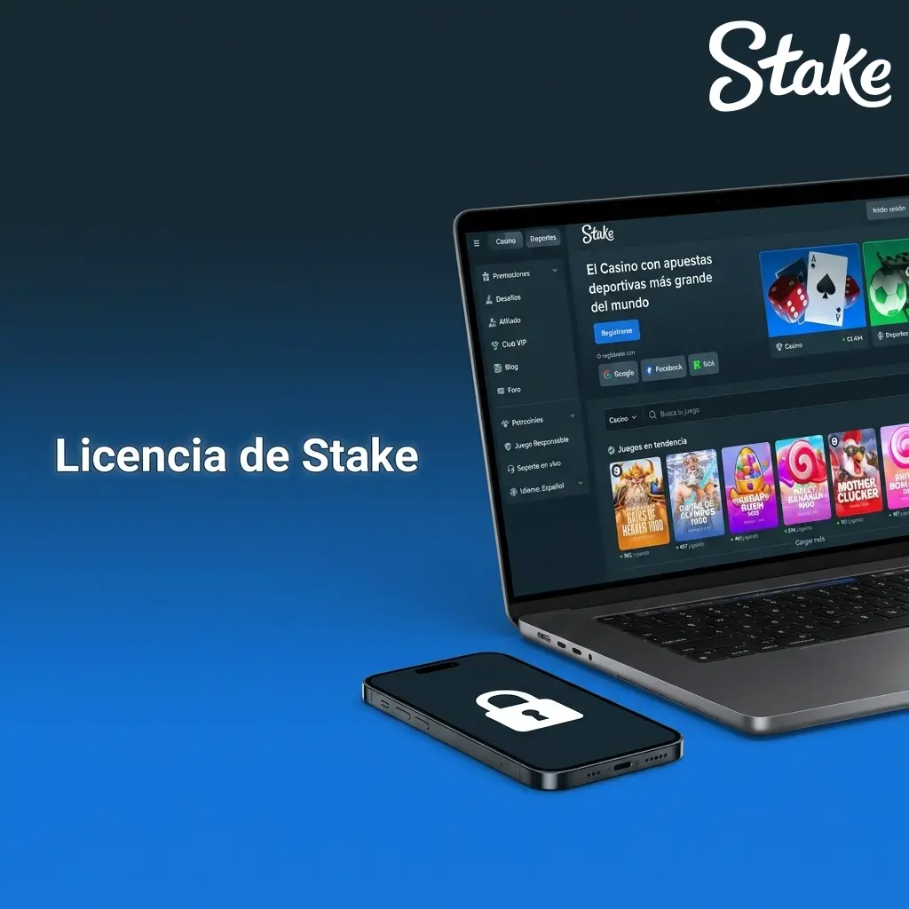 Licencia oficial de Stake con número OGL/2024/1451/0918 emitida por Curaçao Gaming Authority para Perú