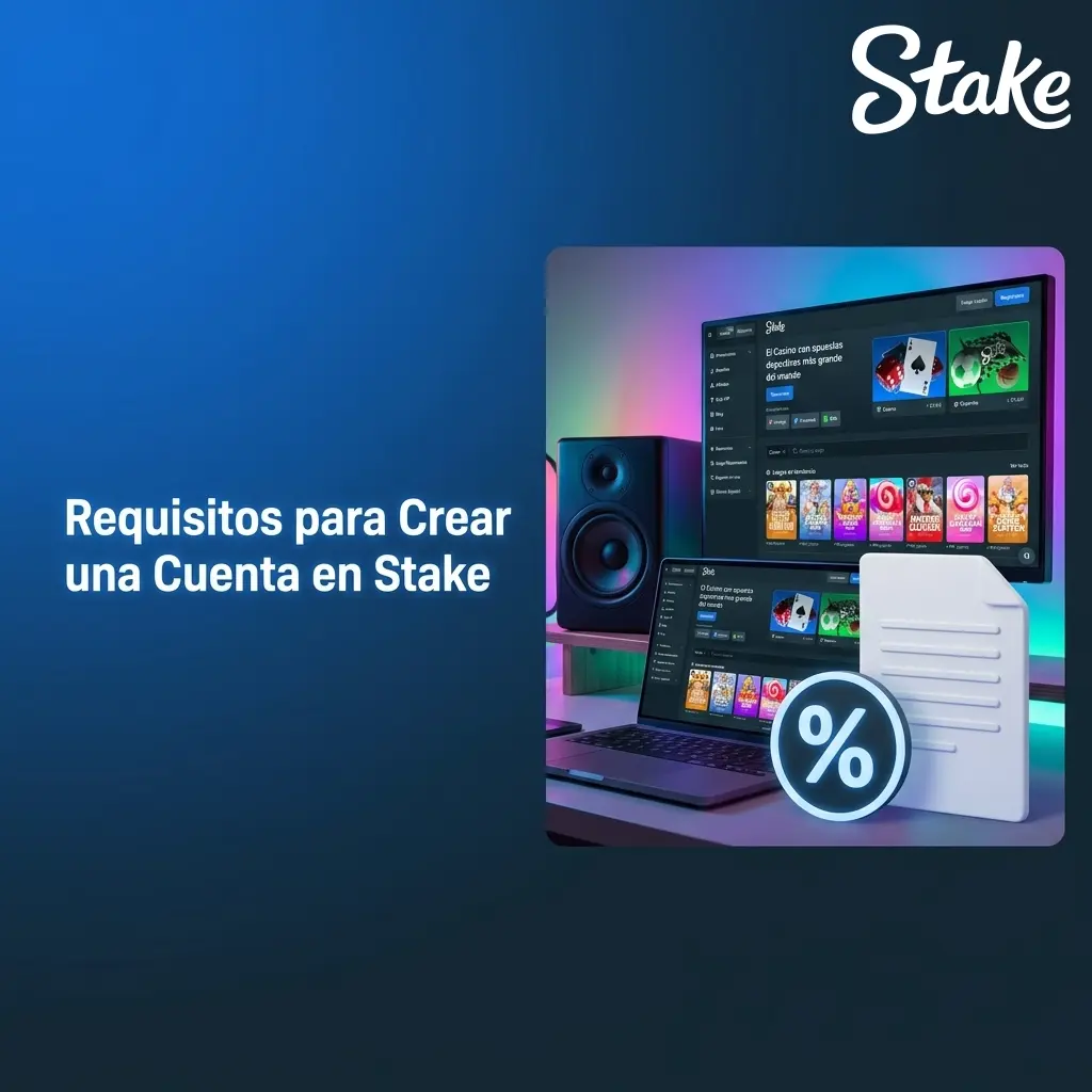 Requisitos para crear cuenta en Stake: edad mínima, correo válido, KYC y residencia permitida